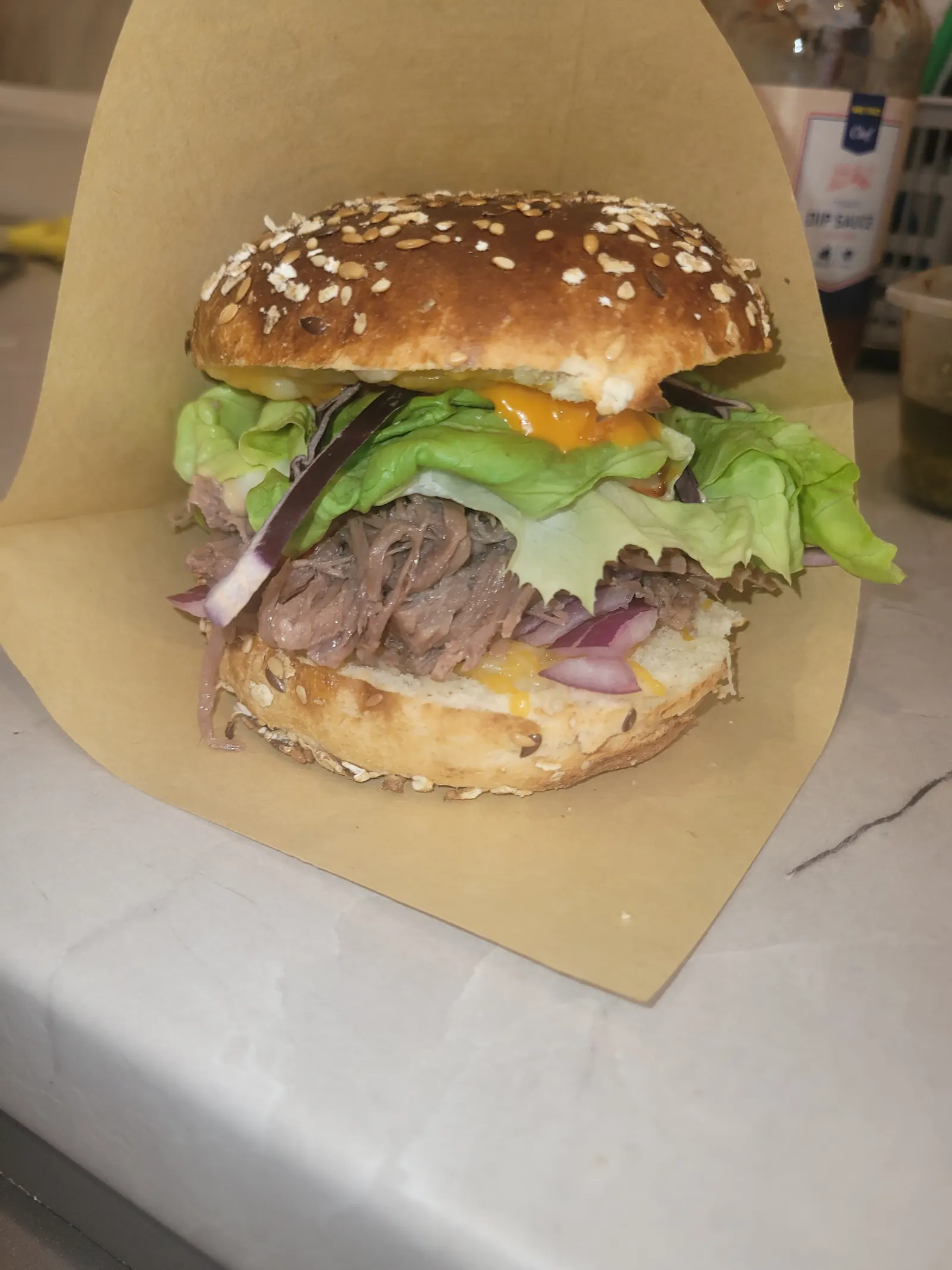 Pulled Beef Burger