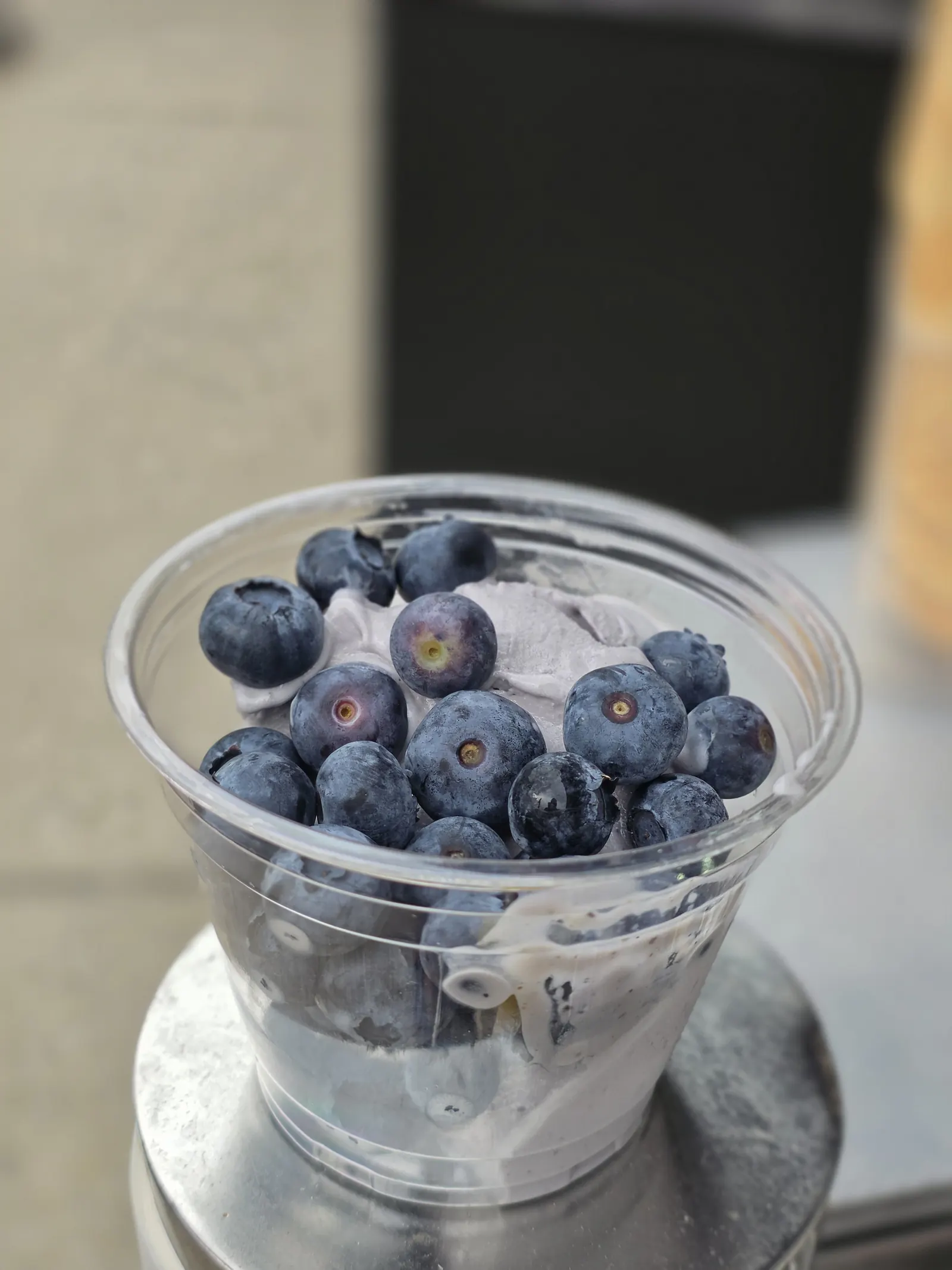 Frozen Joghurt mit Heidelbeeren